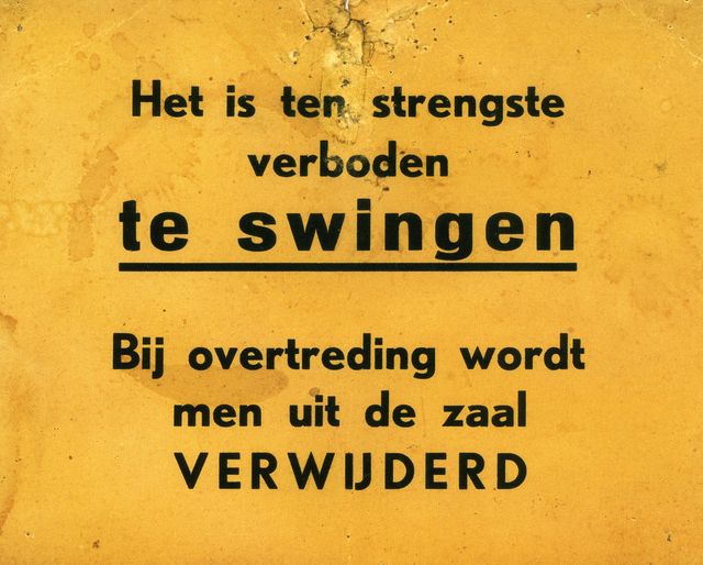 Verboden te swingen