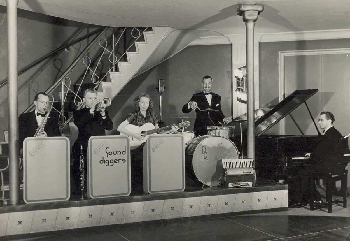 The Sound Diggers in Parkzicht, mei 1951