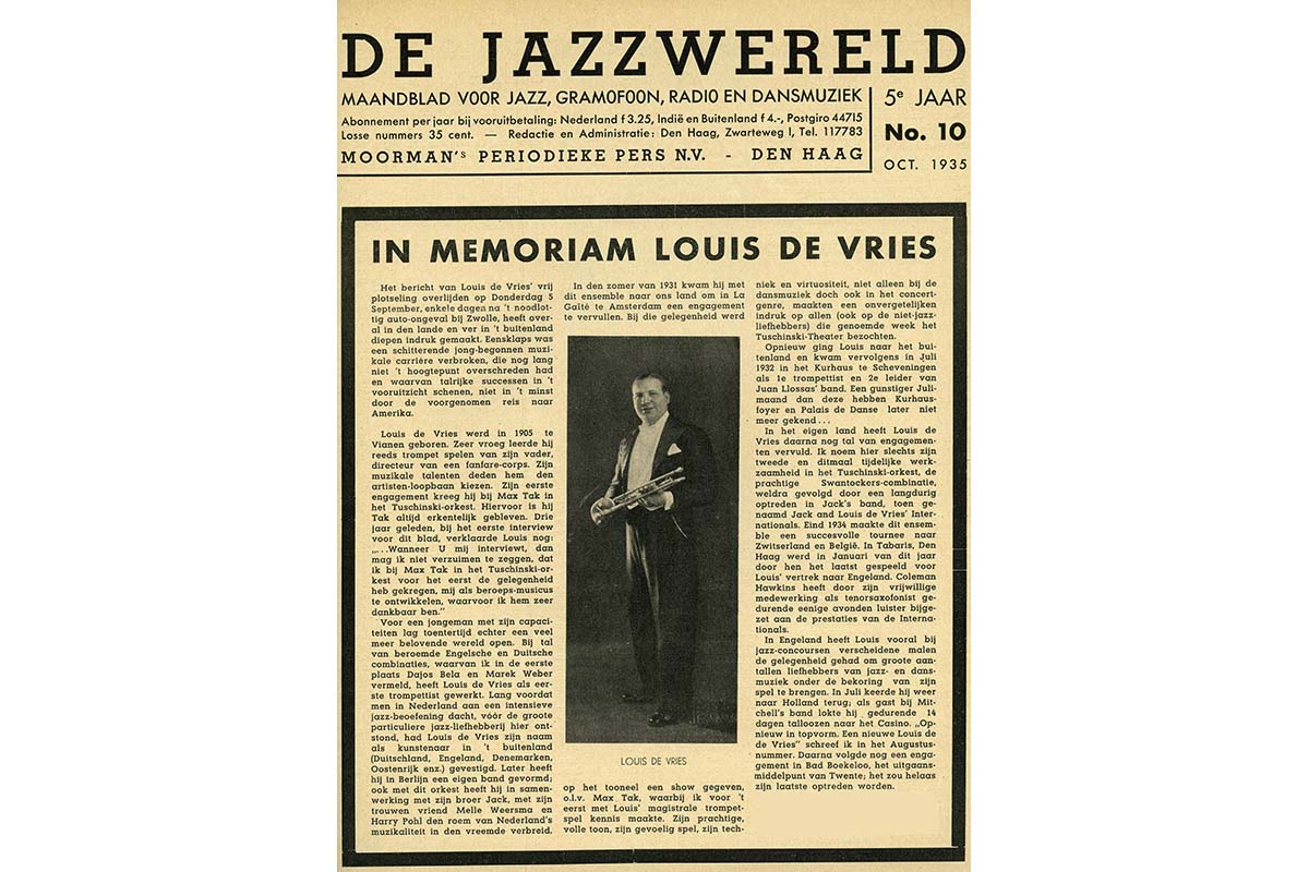 ak Vries, Louis de memoriam JW okt 1935 edit-ps